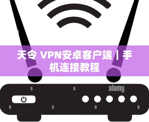 天令 VPN安卓客户端｜手机连接教程